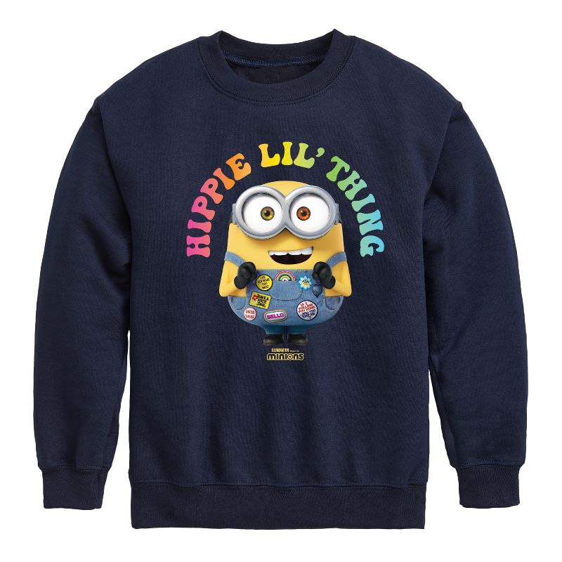 Boys' - Despicable Me Minions - Hippie Lil' Thing Graphic Long Sleeve Fleece Sweatshirt