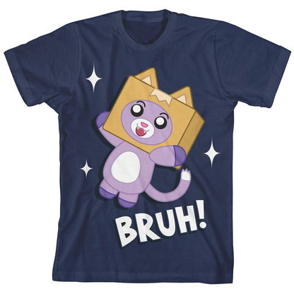LankyBox "Bruh!" Youth Navy Blue Short Sleeve Tee