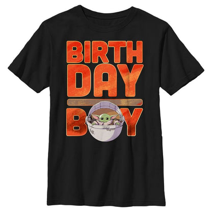 Boy's Star Wars: The Mandalorian Birthday Grogu T-Shirt