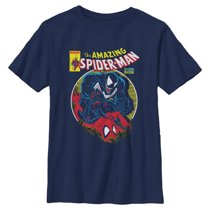 Boys Marvel: Spider-Man Venom Vs Spidey Battle T Shirt