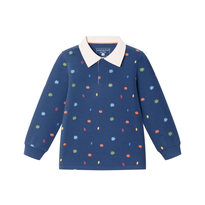 Andy & Evan  Toddler  Fall Themed Rugby Shirt