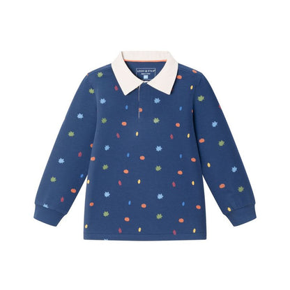 Andy & Evan  Toddler  Fall Themed Rugby Shirt