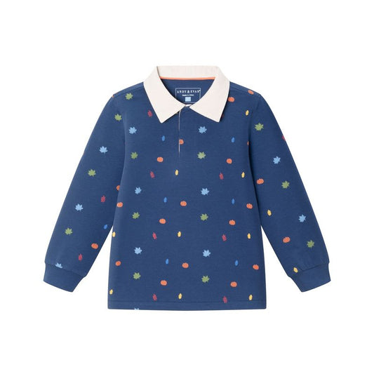 Andy & Evan  Toddler  Fall Themed Rugby Shirt