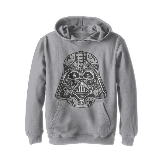 Boy's Star Wars Darth Vader Artistic Helmet Pull Over Hoodie