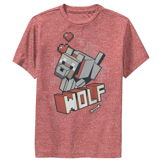 Boy's Minecraft Wolf Performance Tee