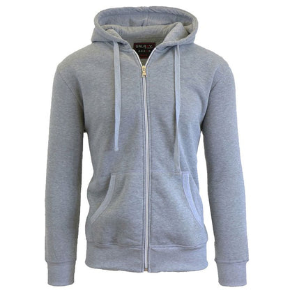 Galaxy By Harvic Boy's Slim Fit Fleece Lined Zip Up Hoodie
