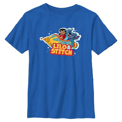 Boys Lilo & Stitch Friends on Space Trip T Shirt