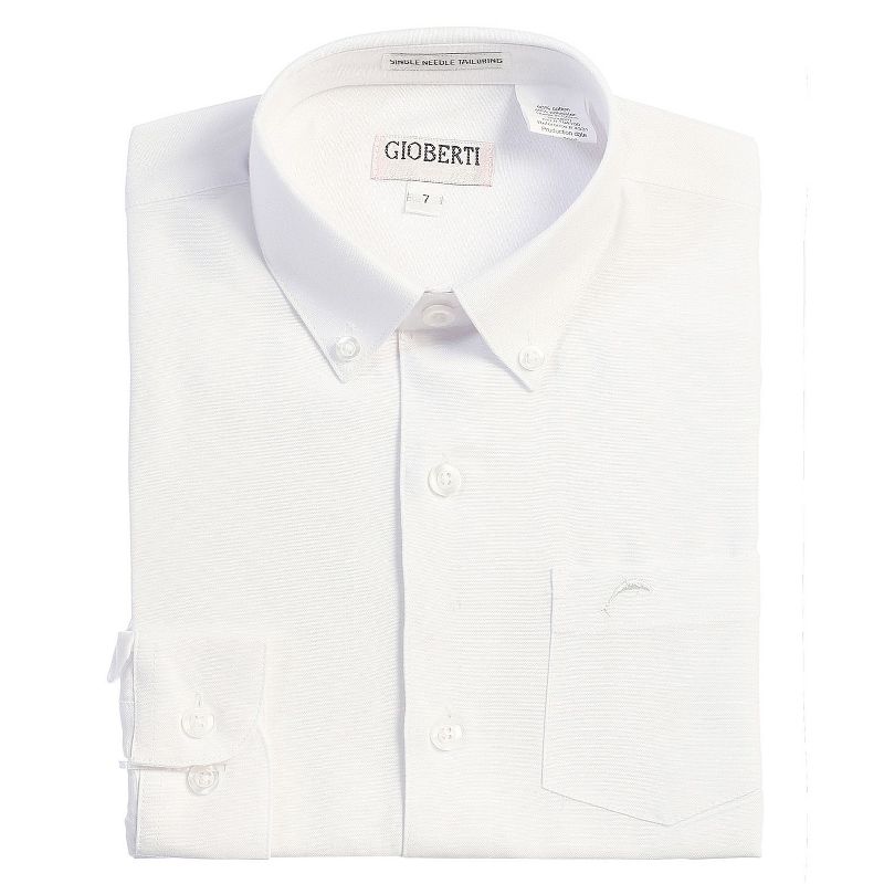 Gioberti Boy's Oxford Long Sleeve Dress Shirt