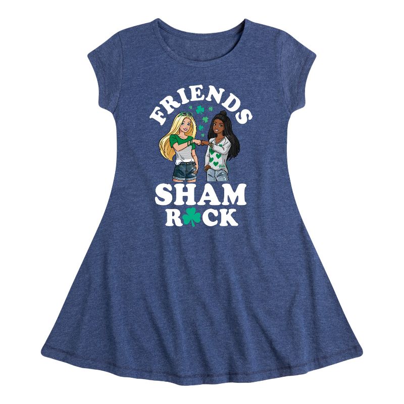 Girls' - Barbie - Clover Power Fit & Flair Cap Sleeve Dress