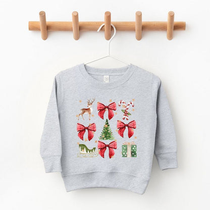 سويت شيرت جرافيكي ناعم للغاية من مجموعة Coquette Christmas Collage للشباب من Juniper Shop