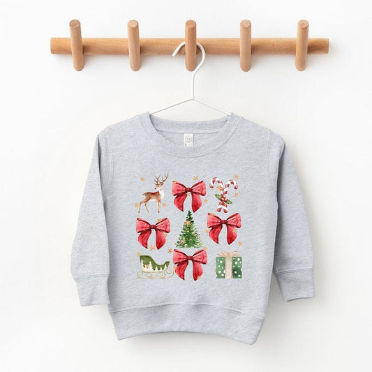 The Juniper Shop Coquette Christmas Collage Youth Ultra-Soft Graphic Sweatshirt