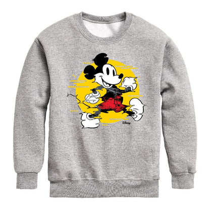 Boys' - Disney - Mickey & Friends Graphic Long Sleeve Fleece Sweatshirt