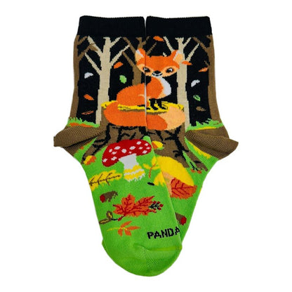 Fox in the Woods Socks - from the Sock Panda (Ages 3-7)