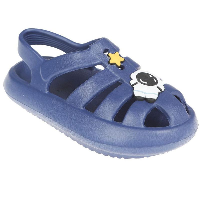 FOAMWALK Toddler Boy's EVA Comfy Cute Shark Clogs and Fisherman Sandals for Boys