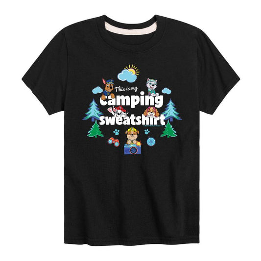 تي شيرت جرافيكي بأكمام قصيرة من Paw Patrol - This Is My Camping للأولاد