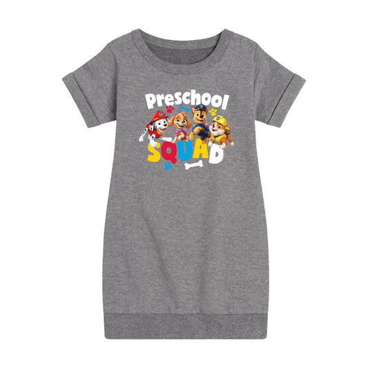 Girls' - Paw Patrol - Squad Preschool Graphic Short Sleeve Fleece Dress