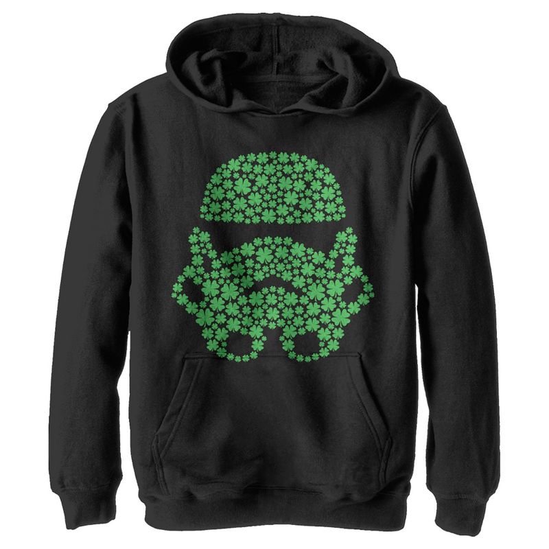 Boy's Star Wars St. Patrick's Day Shamrock Stormtrooper Pull Over Hoodie