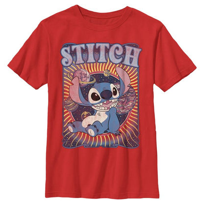 Boy's Lilo & Stitch Groovy Planets Stitch T-Shirt
