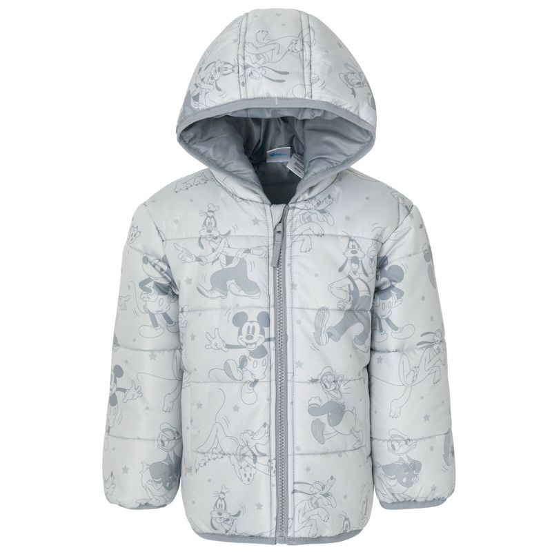 Disney Zip Up Winter Coat Puffer Jacket Toddler