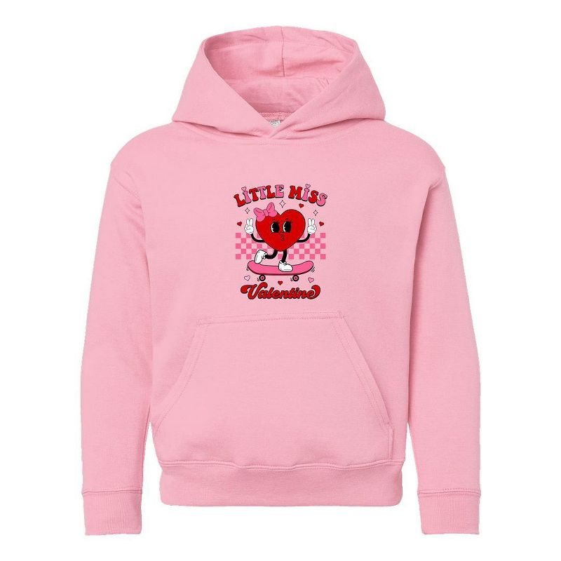 The Juniper Shop Little Miss Valentine Skateboard Youth Graphic Hoodie