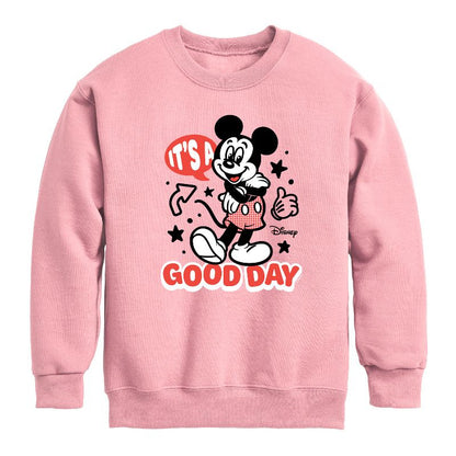 Boys' - Disney - Mickey & Friends Graphic Long Sleeve Fleece Sweatshirt