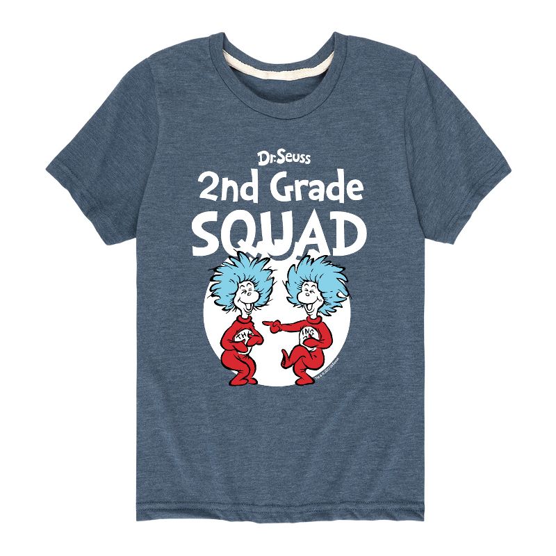 تي شيرت جرافيكي بأكمام قصيرة للأولاد من دكتور سوس - الصف الثاني - المجموعة الأولى والثانية