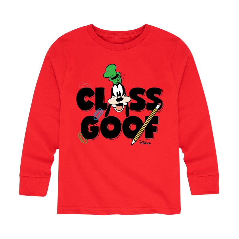 Boys' - Disney - Class Goof Long Sleeve Graphic T-Shirt
