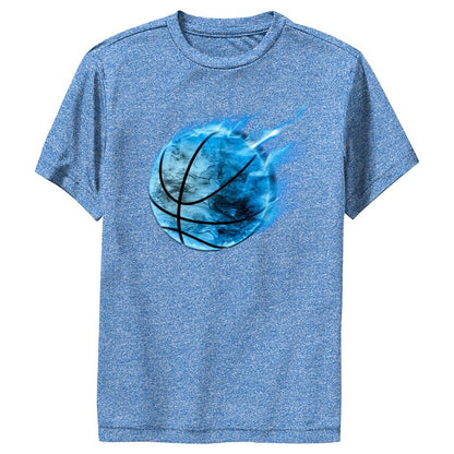 Boy's Lost Gods Basketball Flames Performance Tee