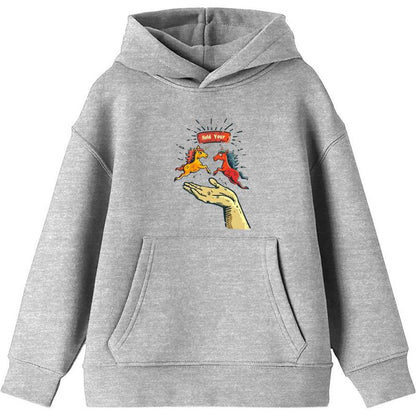 Hold Your Horses Humor Youth Long Sleeve Hoodie