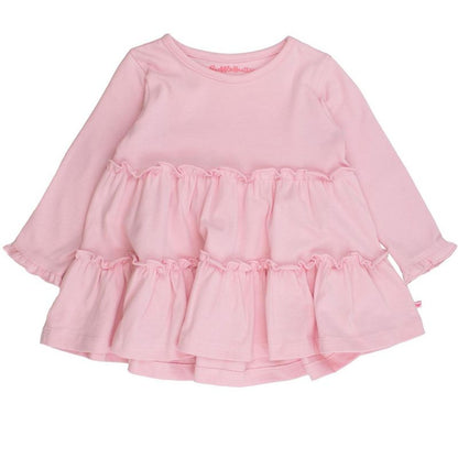 RuffleButts Toddler Girls Knit Ruffle Tiered Tunic