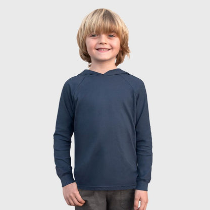 City Threads Boys Medium-Weight Long Sleeve Hooded Tee with Cuffs - 100% Cotton - USA-Made