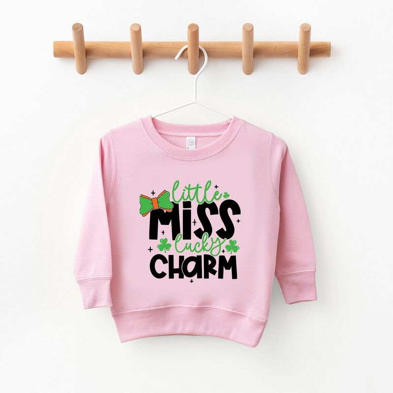 The Juniper Shop Little Miss Lucky Charm Toddler Graphic Sweatshirt