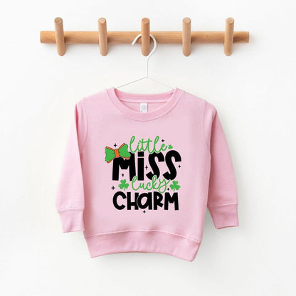 The Juniper Shop Little Miss Lucky Charm Toddler Graphic Sweatshirt