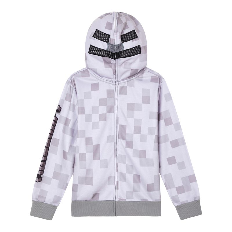 Minecraft Fleece Zip Up Hoodie Little Kid to Big Kid