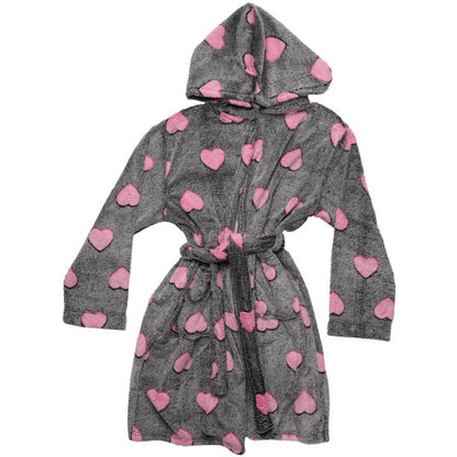 Just Love Hooded Plush Fleece Robe for Girls
