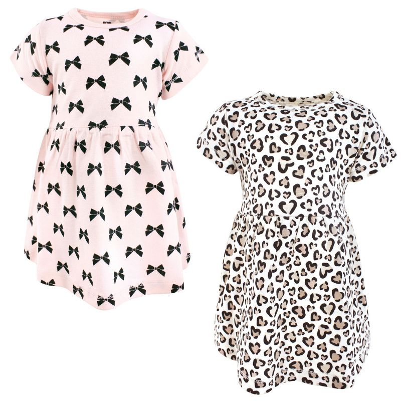 Luvable Friends Hudson Baby Short-Sleeve Dresses 2pk