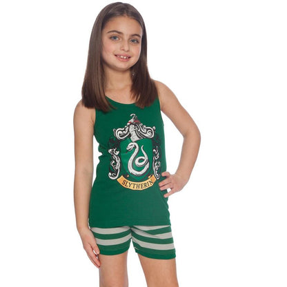 Harry Potter Girls Hogwarts House Crest Tank Top and Short Pajama 2pc Set