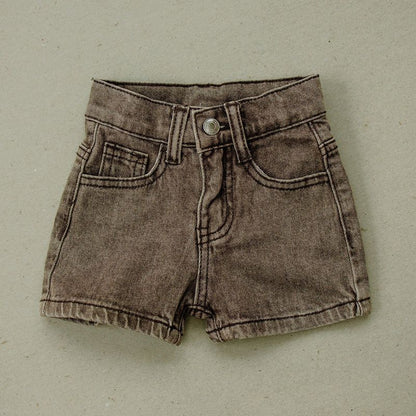 Kids Gene Denim Shorts - Olive + Scout