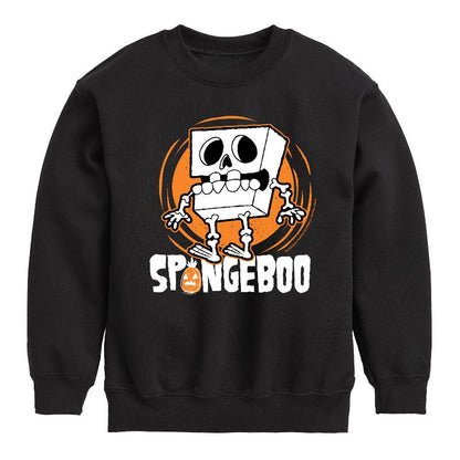 Boys' - SpongeBob SquarePants - Spongeboo Graphic Long Sleeve Fleece Sweatshirt