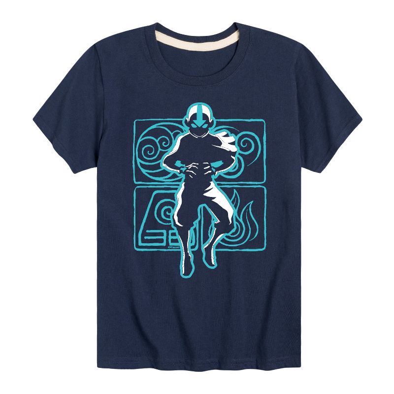 Boys' - Avatar: The Last Airbender - Aang Airbending Short Sleeve Graphic T-Shirt