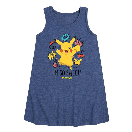 Girls' - Pokémon - I'm So Sweet Graphic Sleeveless Aline Dress
