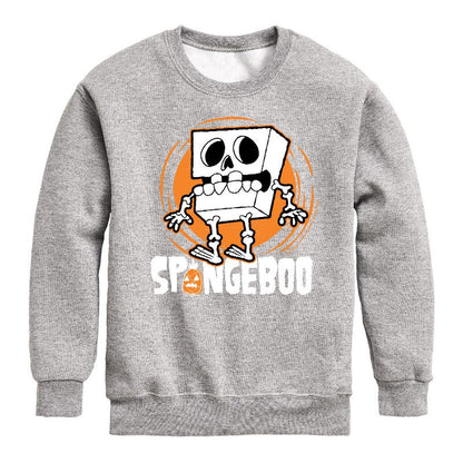 Boys' - SpongeBob SquarePants - Spongeboo Graphic Long Sleeve Fleece Sweatshirt