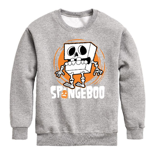 Boys' - SpongeBob SquarePants - Spongeboo Graphic Long Sleeve Fleece Sweatshirt