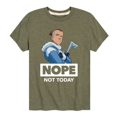 Boys' - Avatar: The Last Airbender - Sokka Nope Not Today Short Sleeve Graphic T-Shirt