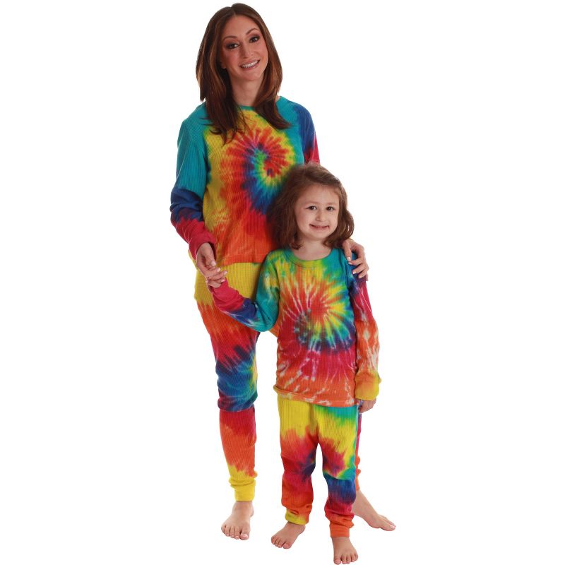مجموعة ملابس نوم حرارية متناسقة دافئة من Just Love Tie Dye Mommy &amp; Me للنساء والأطفال