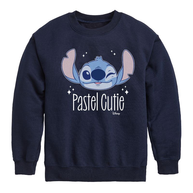 Boys' - Disney - Lilo & Stitch Graphic Long Sleeve Fleece Sweatshirt