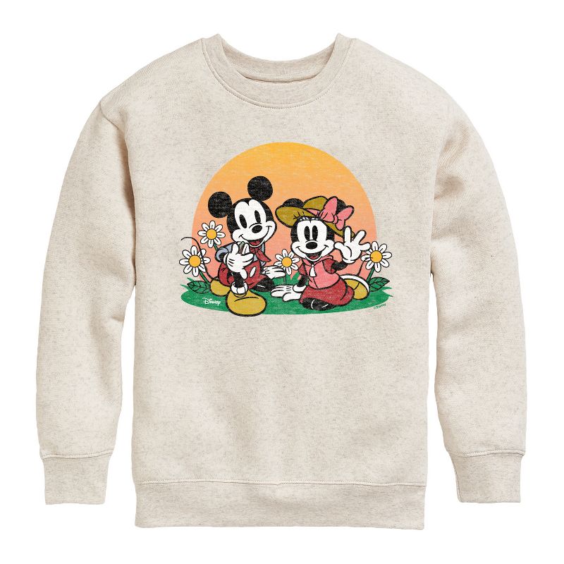 Boys' - Disney - Mickey & Friends Graphic Long Sleeve Fleece Sweatshirt