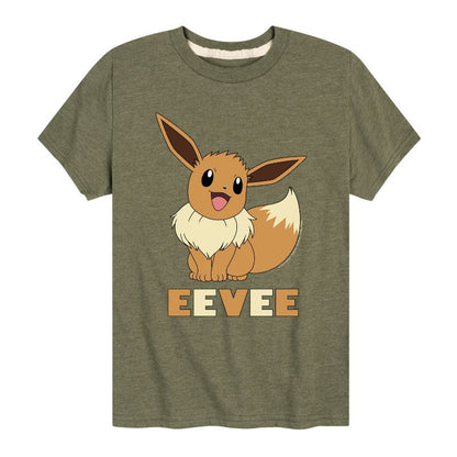 تي شيرت جرافيكي بأكمام قصيرة من بوكيمون - هابي إيفي للأولاد