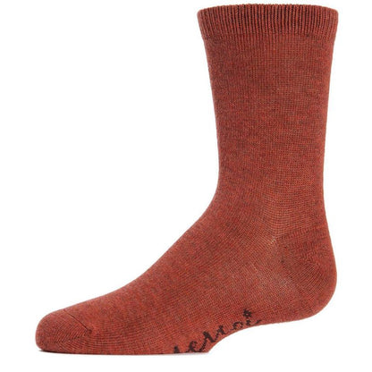 Memoi Kids' Basic Cotton Blend Crew Socks