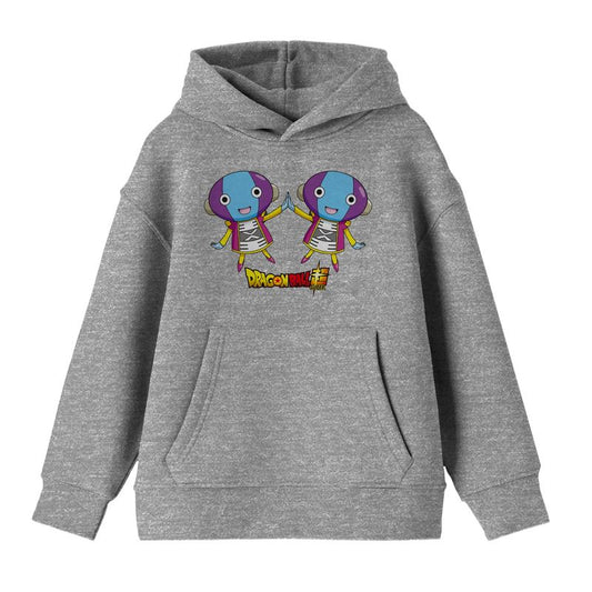 Dragon Ball Super Zeno Long Sleeve Athletic Heather Youth Hooded Sweatshirt